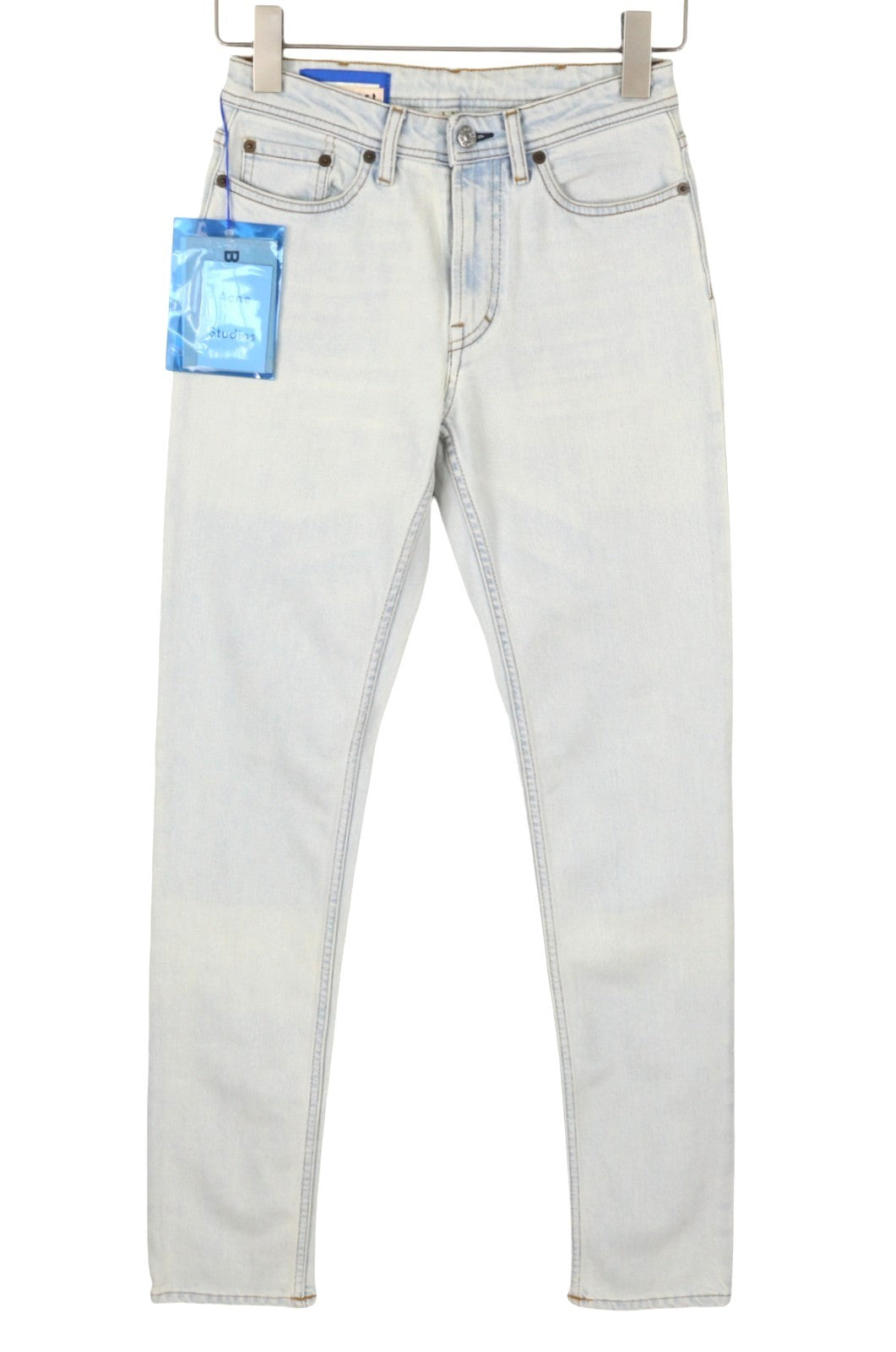 ACNE STUDIOS Bla Konst South LT Blue Women Jeans W25/L34 Blue Faded Slim Fit