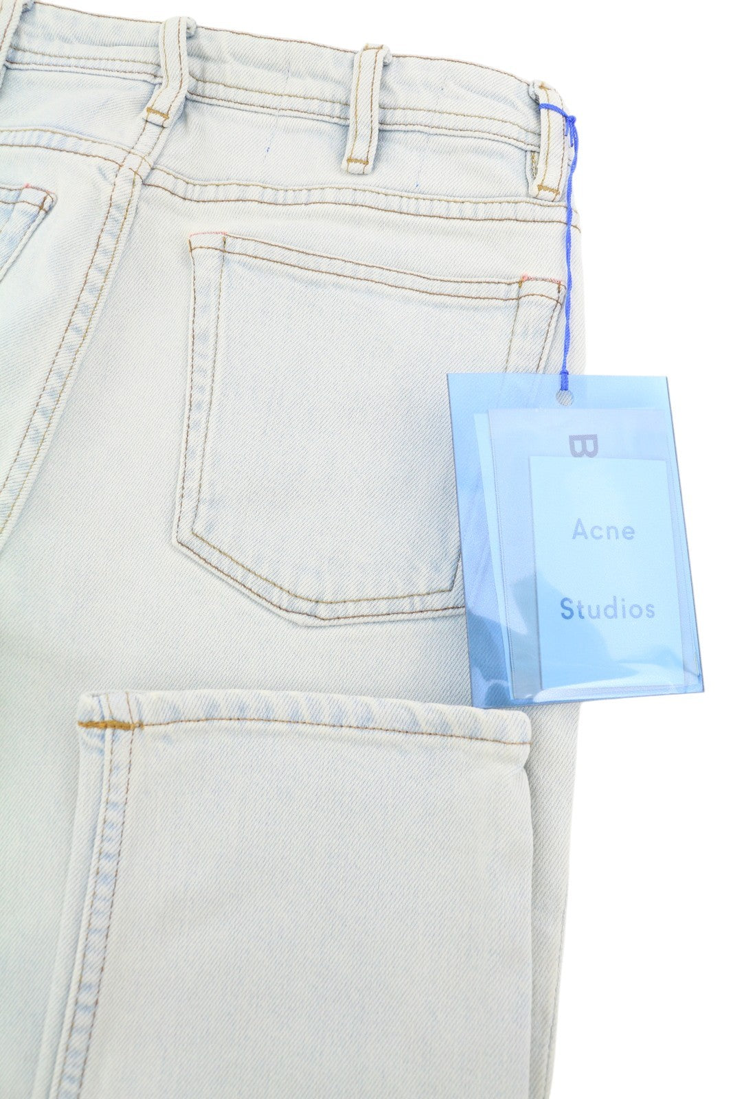 ACNE STUDIOS Bla Konst South LT Blue Women Jeans W25/L34 Blue Faded Slim Fit