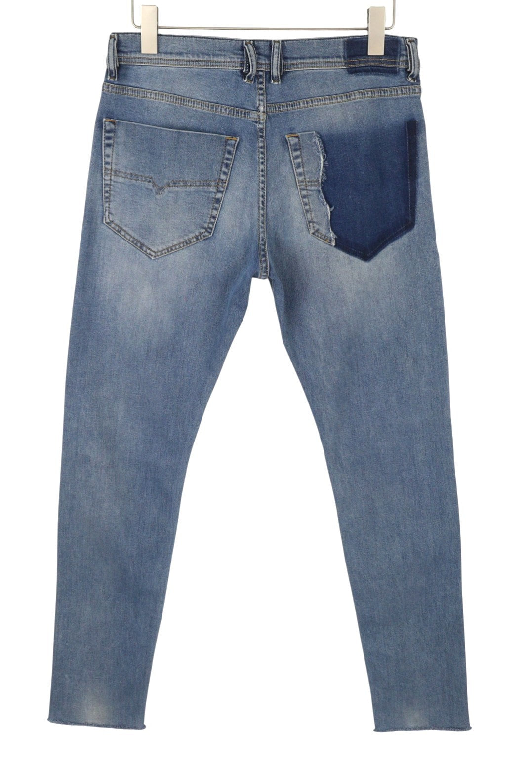 DIESEL Tepphar-R 084SV Men Jeans W31/L32 Blue Faded Slim Carrot Distress Stretch