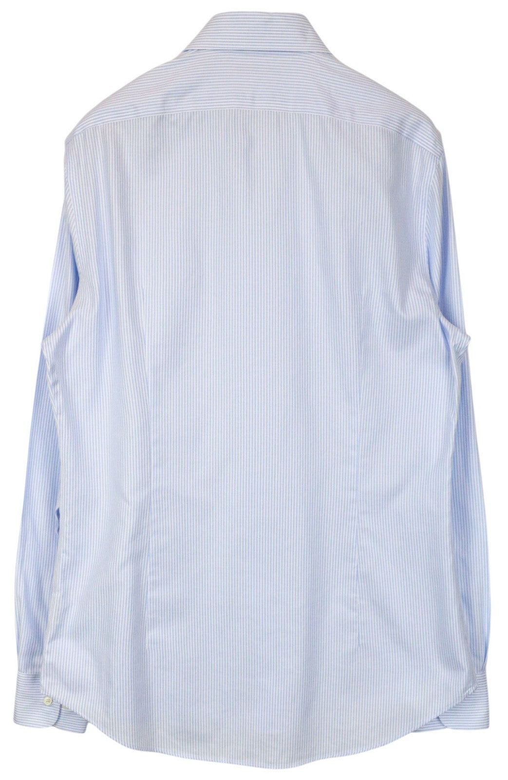 SUITSUPPLY Men's Formal Shirt 43L/17L Extra Slim Blue Cotton Striped Pattern