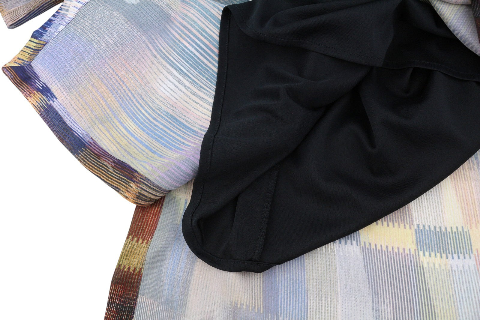 MARINA RINALDI Women Dress EU54 Colourful Patterned Button-Up Belted Midi