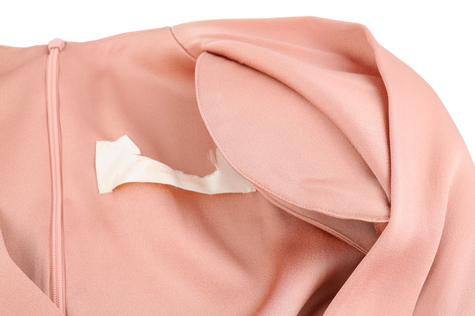 MAX MARA Pilard Women Dress EU38 Pink Center Front Slit V-Neck Sleeveless Maxi