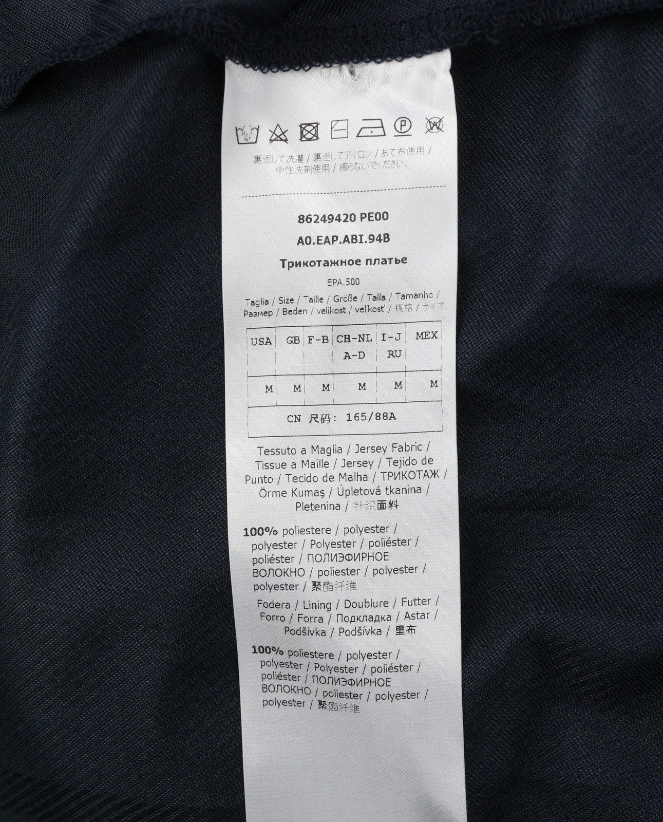 MAX&CO. Women Dress M Dark Blur Floral Print V-Neck Sleeveless Midi