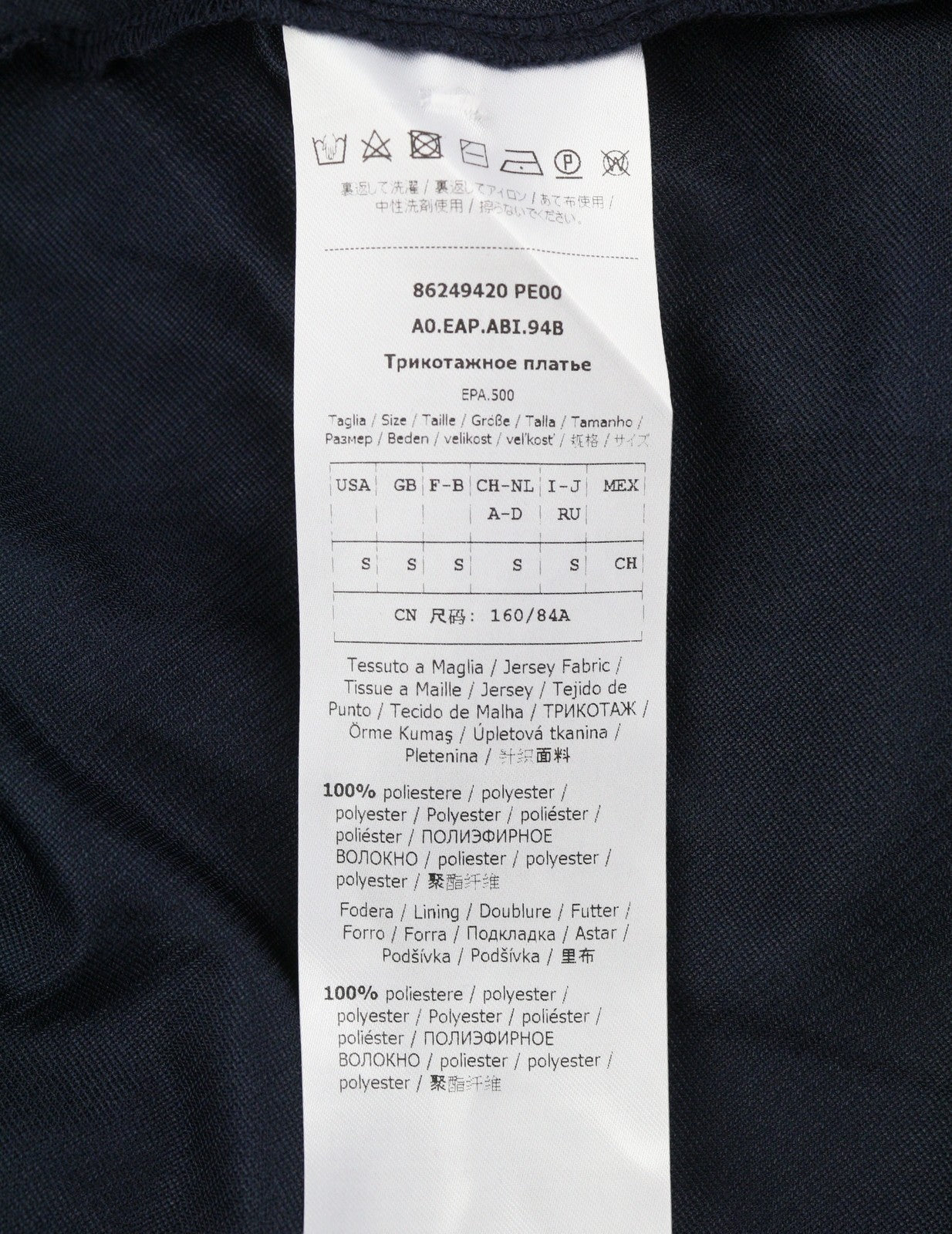 MAX&CO. Women Dress S Dark Blur Floral Print V-Neck Sleeveless Midi