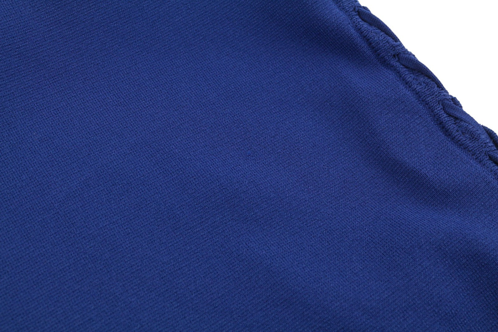 MARINA RINALDI Women Dress XL Blue Knitted Laces Sides Crew Neck Sleeveless