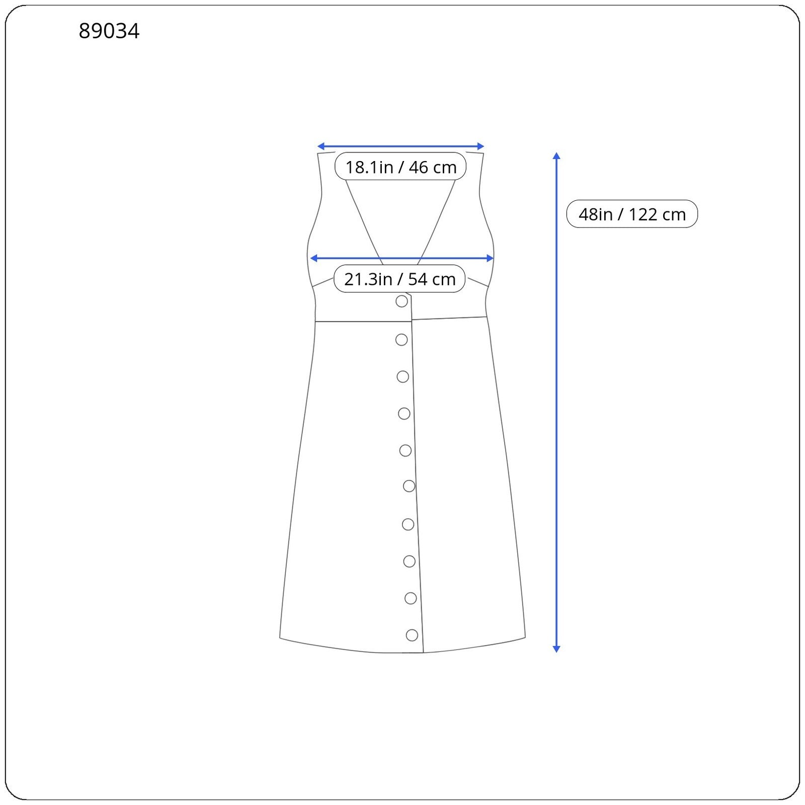 MARINA RINALDI Women Dress XL Blue Knitted Laces Sides Crew Neck Sleeveless