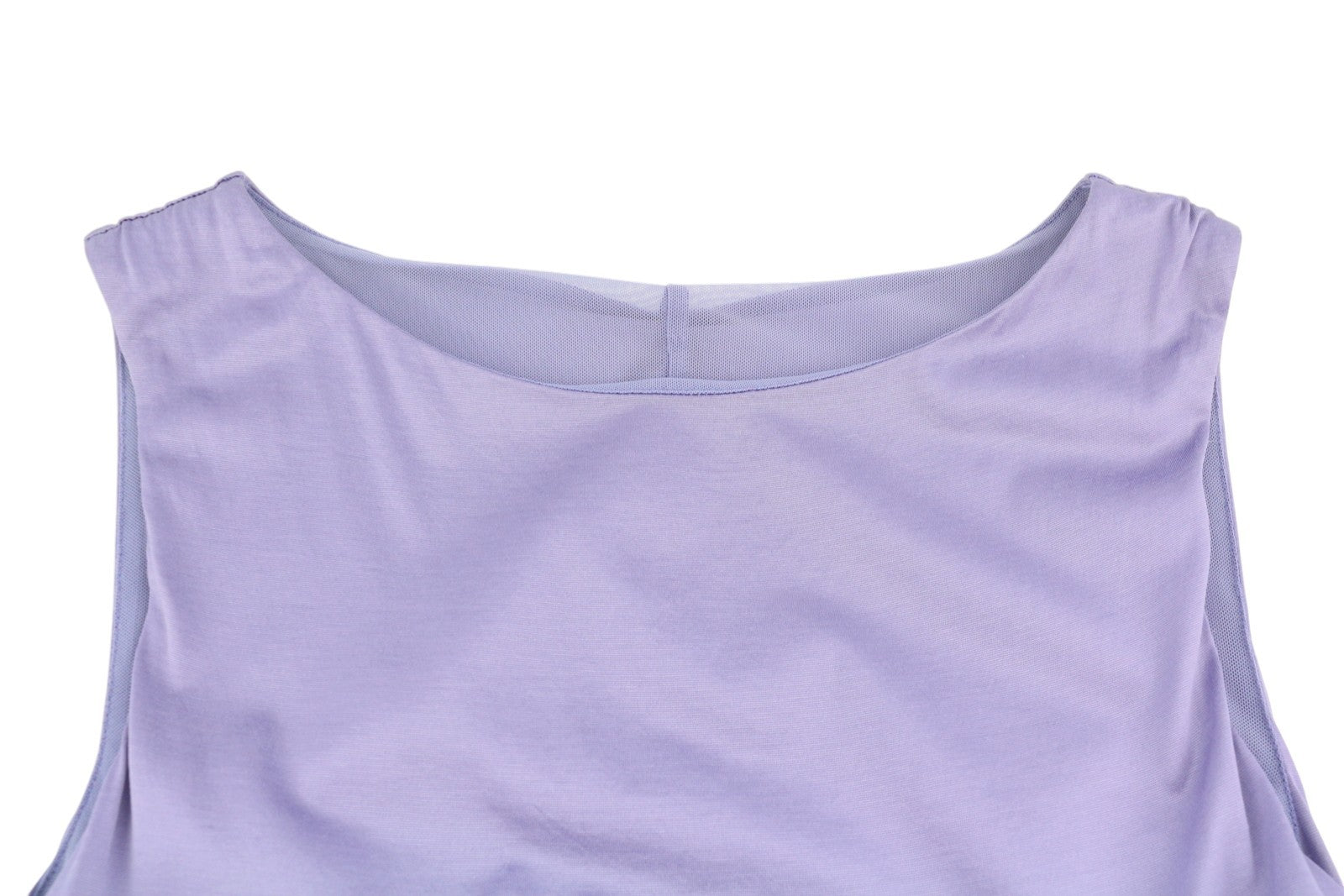 MAX MARA Women Dress XS Purple Satin Look Asymmetrical Sleeveless Midi