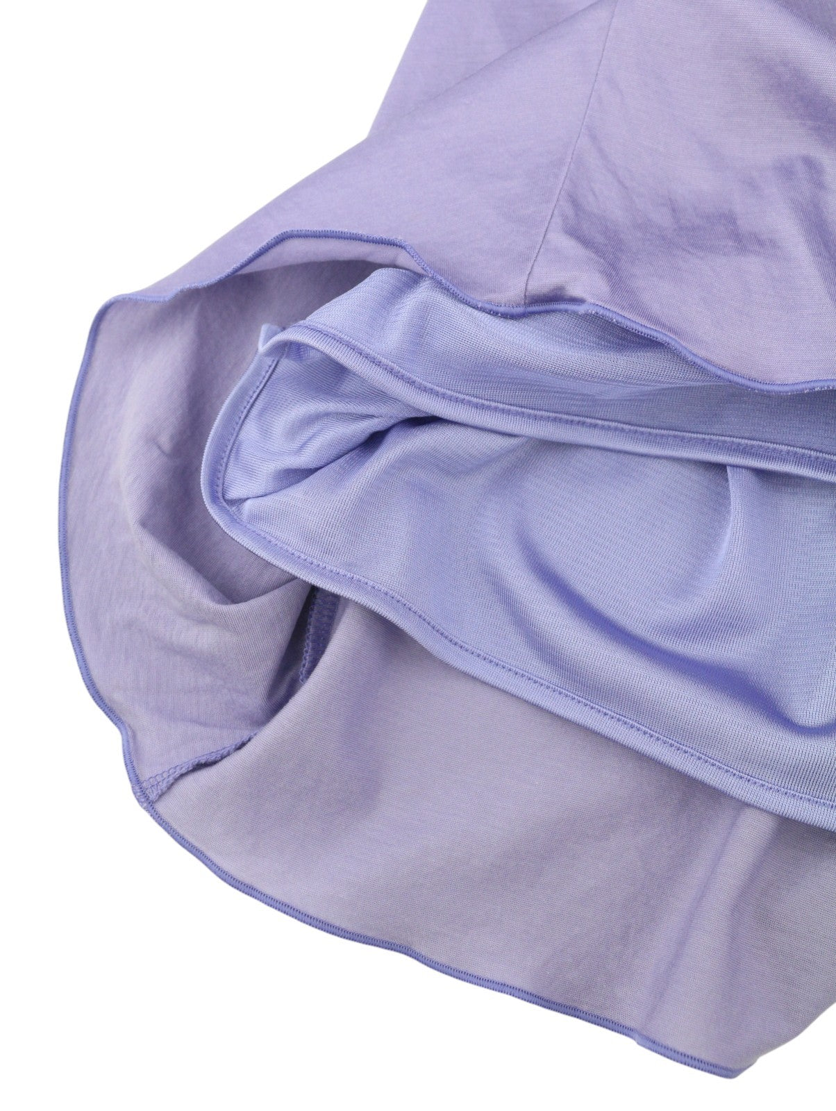 MAX MARA Women Dress XS Purple Satin Look Asymmetrical Sleeveless Midi