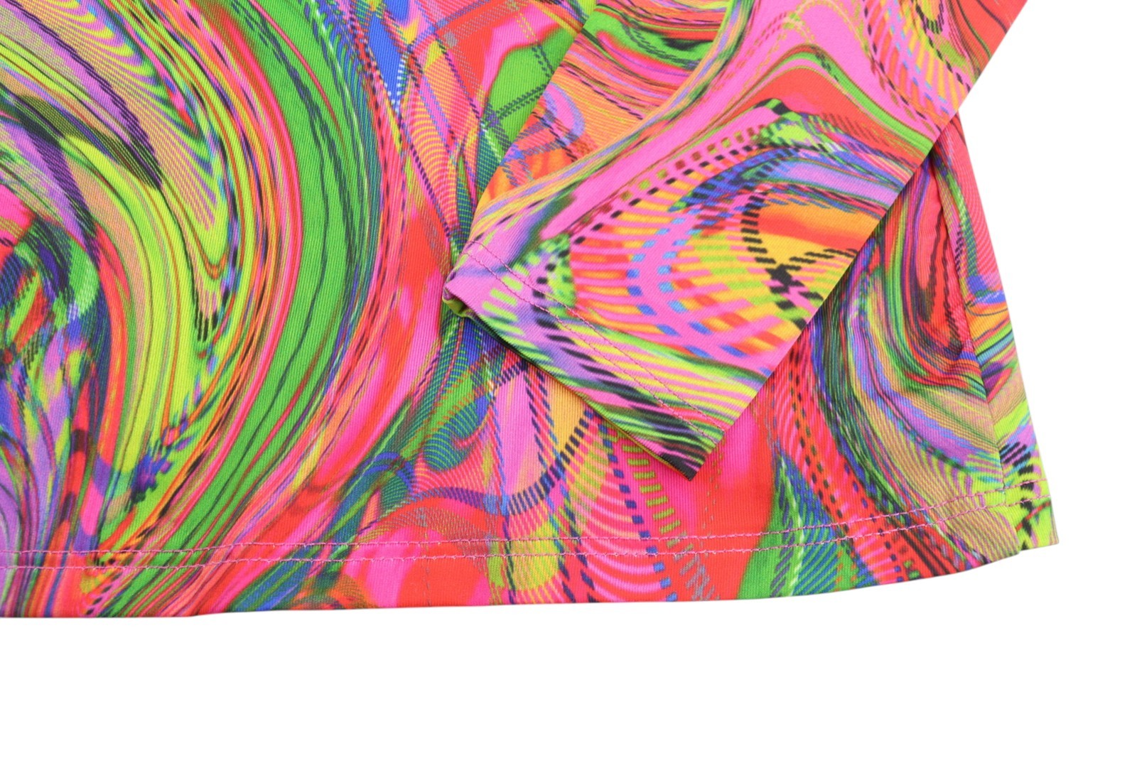 DESIGUAL Heather Women Dress S Multicolored Digital Print Long Sleeve Midi