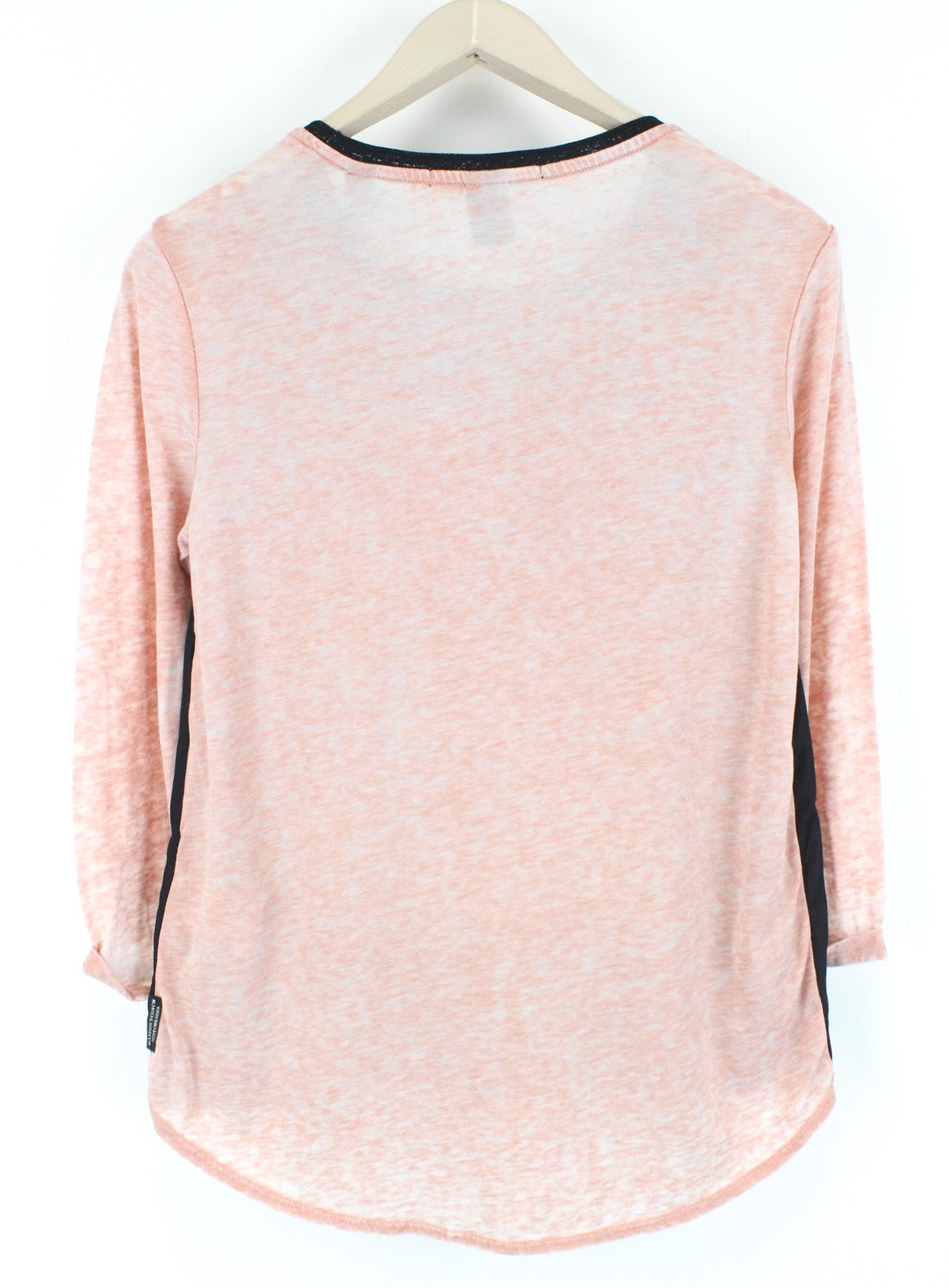 MAISON SCOTCH Women T-Shirt S Pink Cotton Blend Disco Print Lightweight