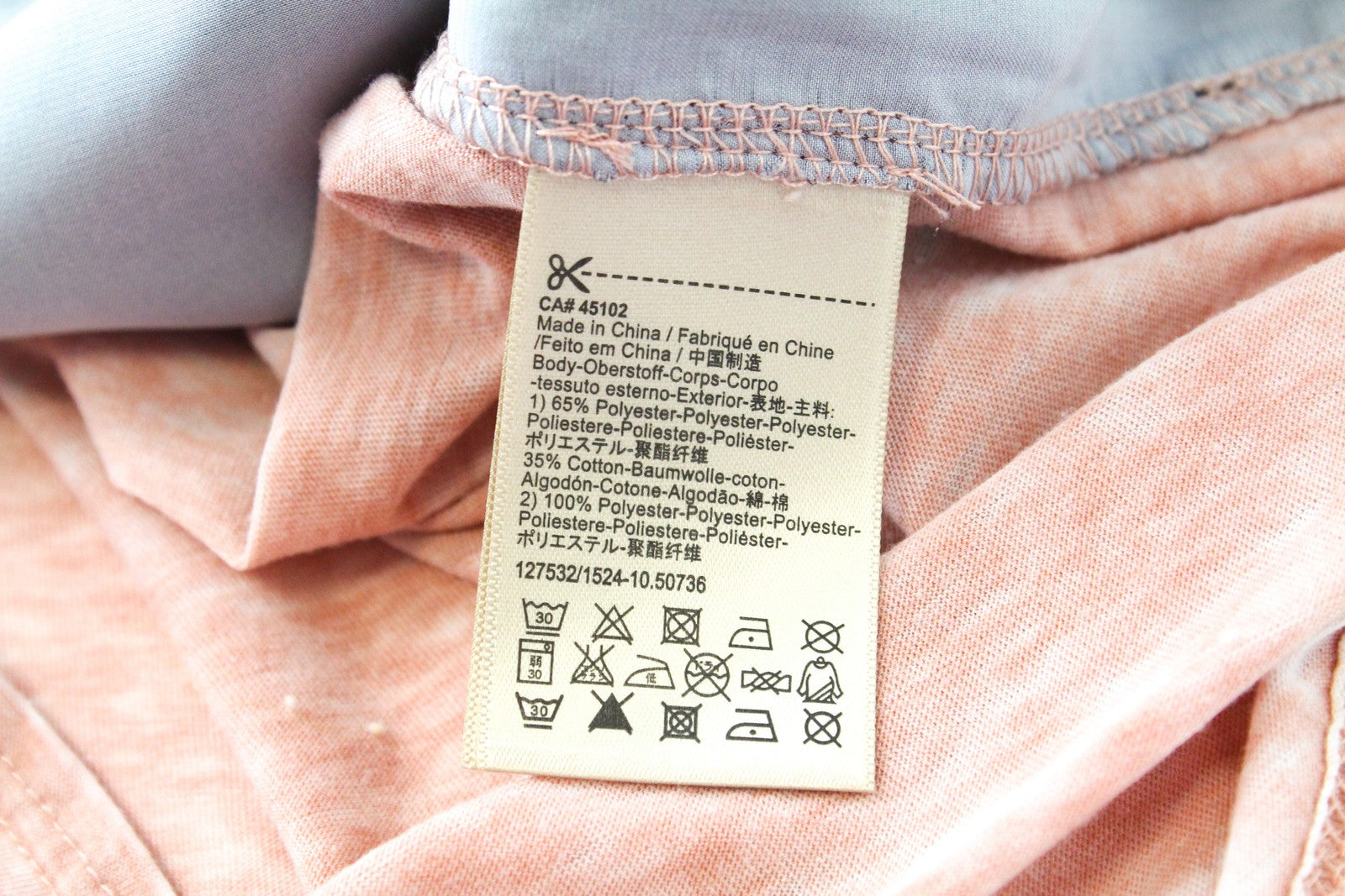 MAISON SCOTCH Women T-Shirt S Pink Cotton Blend Disco Print Lightweight