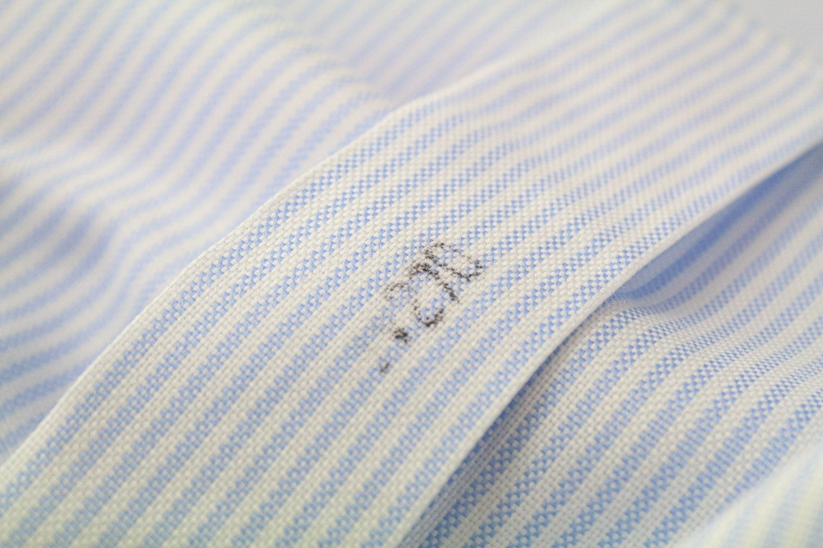 SUITSUPPLY Men's Formal Shirt 41L/16L Extra Slim Blue Cotton Stripe Twill