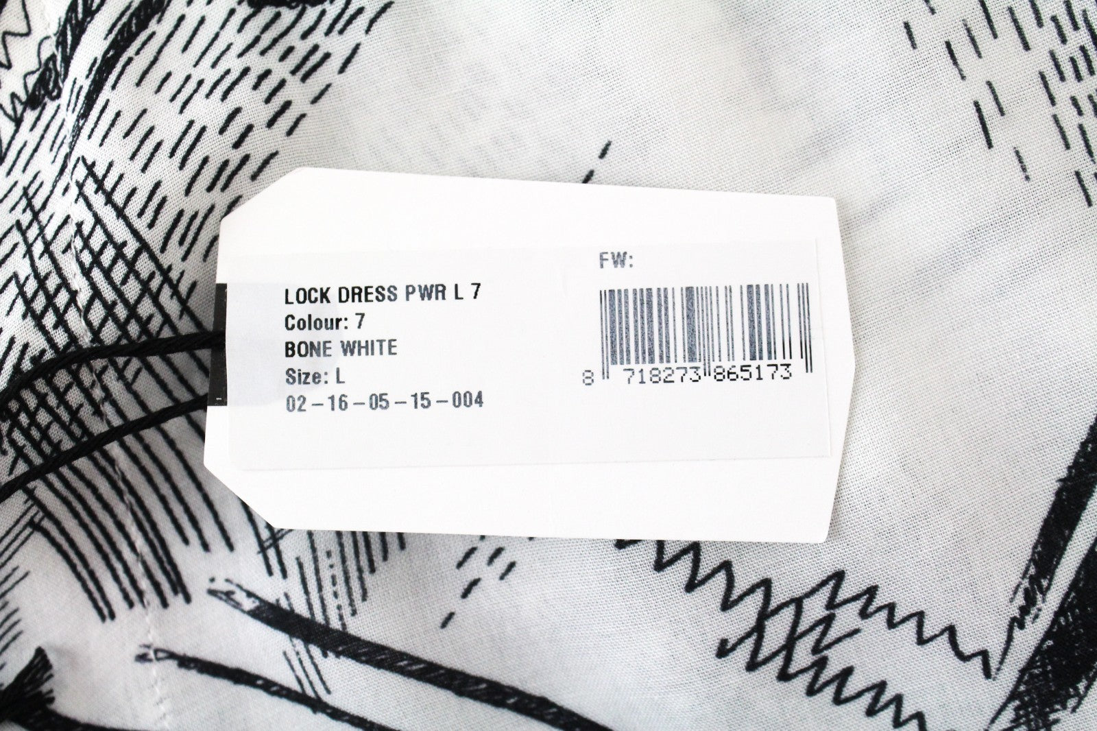 DENHAM Women Dress L White Patterned Layered 2in1 Summer Lightweight Belted