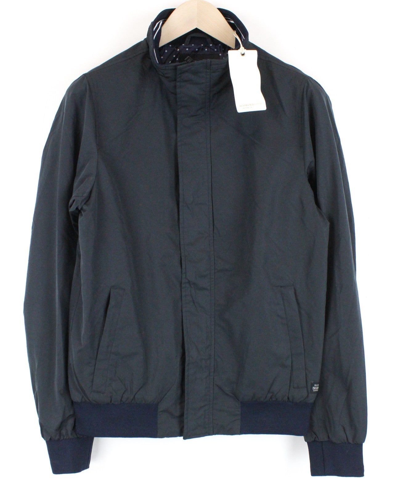 SCOTCH & SODA Ams Couture Men Jacket S Navy Casual Long Sleeved Zipped Lined