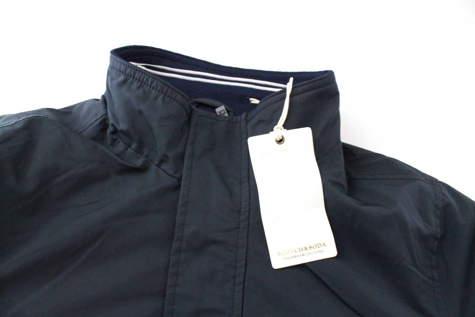 SCOTCH & SODA Ams Couture Men Jacket S Navy Casual Long Sleeved Zipped Lined