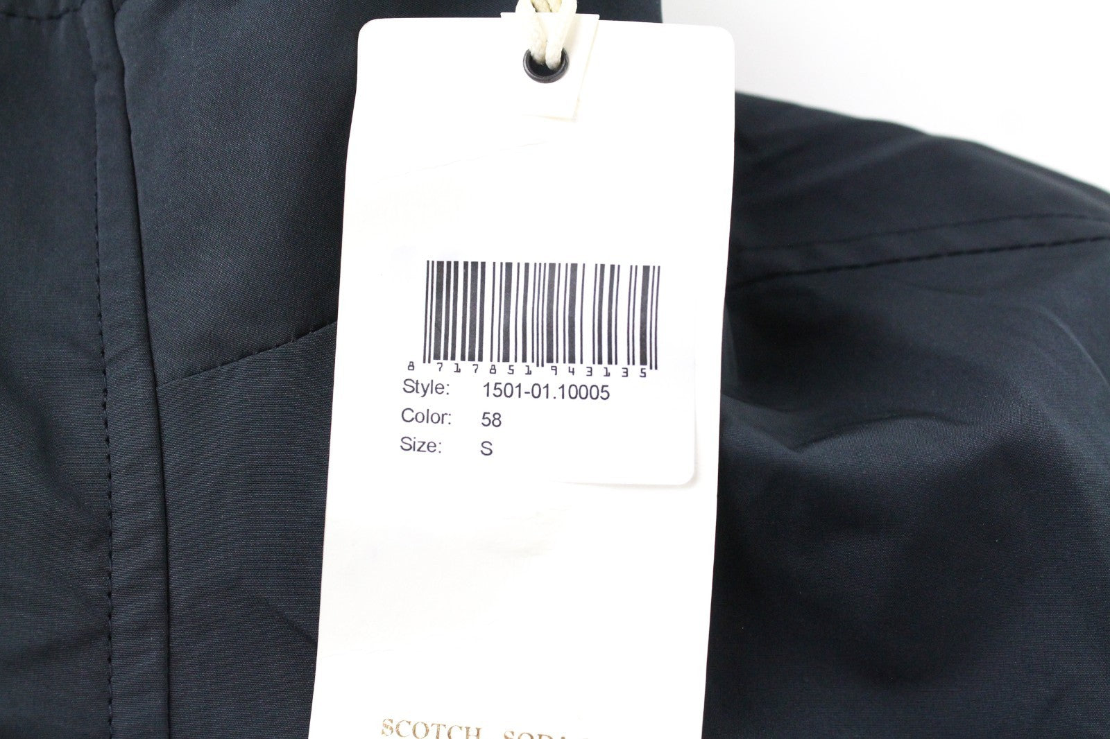 SCOTCH & SODA Ams Couture Men Jacket S Navy Casual Long Sleeved Zipped Lined