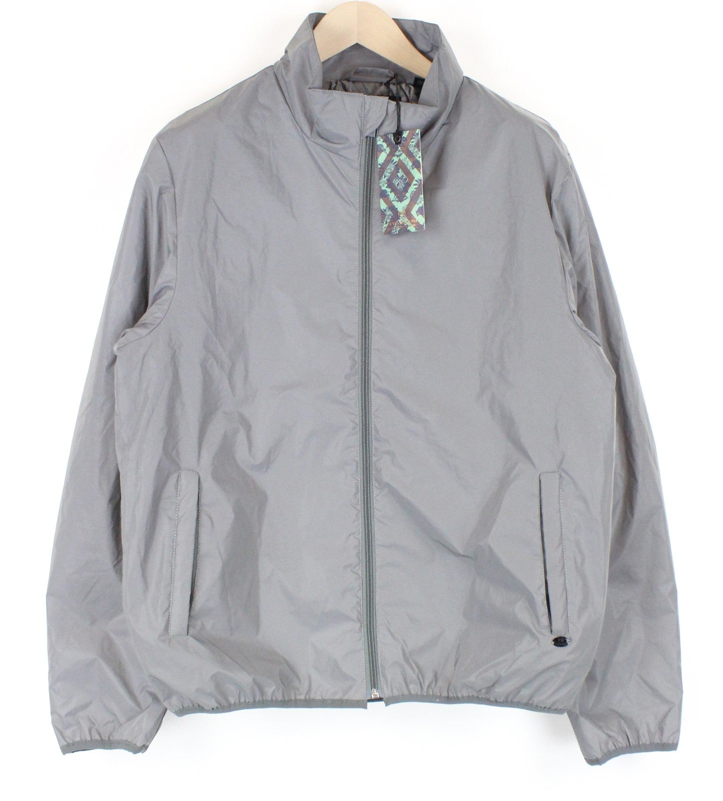 SCOTCH & SODA Ams Couture Men Jacket XL Grey Reflective Lined Zipped Casual