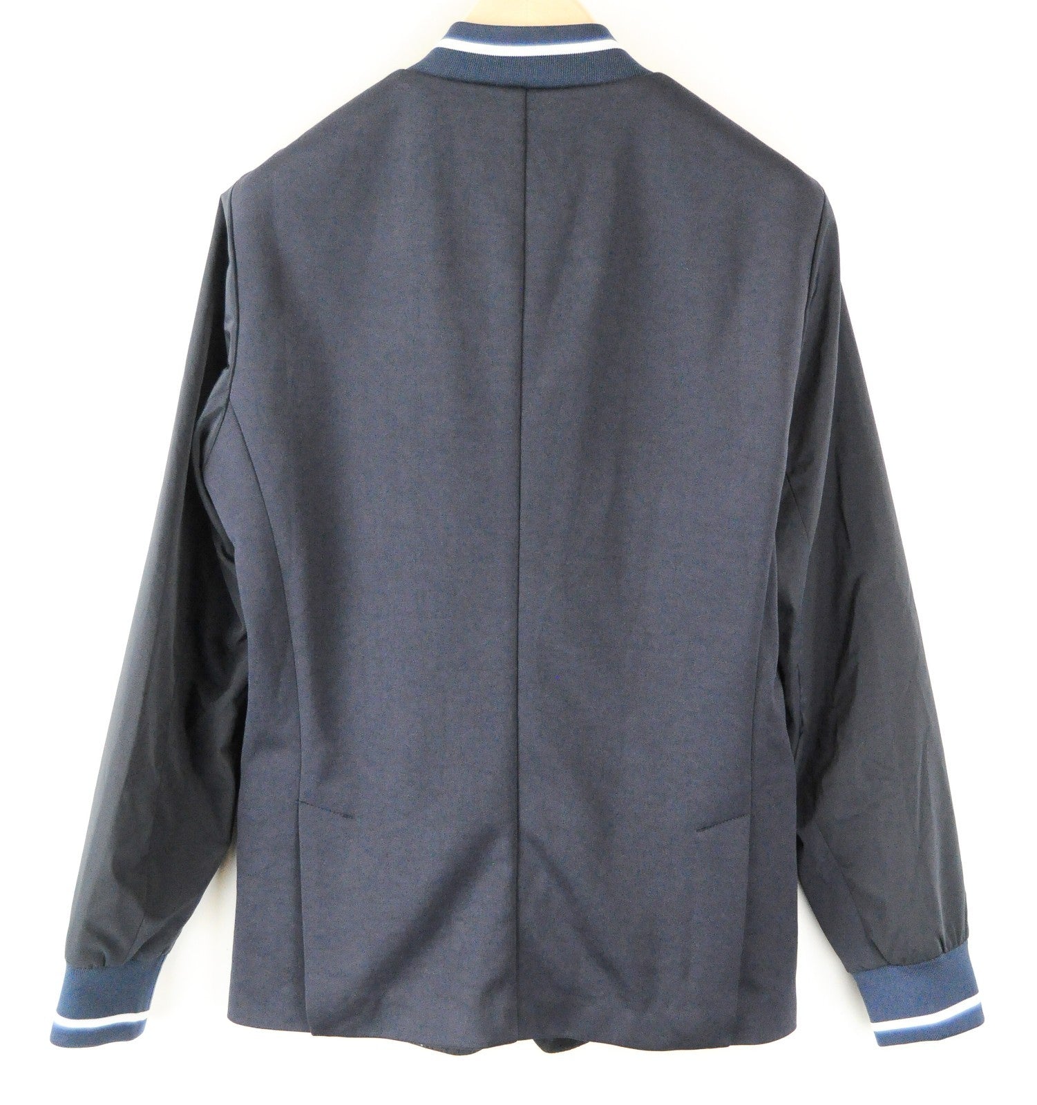 SCOTCH & SODA Ams Couture Men Jacket M Navy Cotton Blend Snaps Single-Breasted*