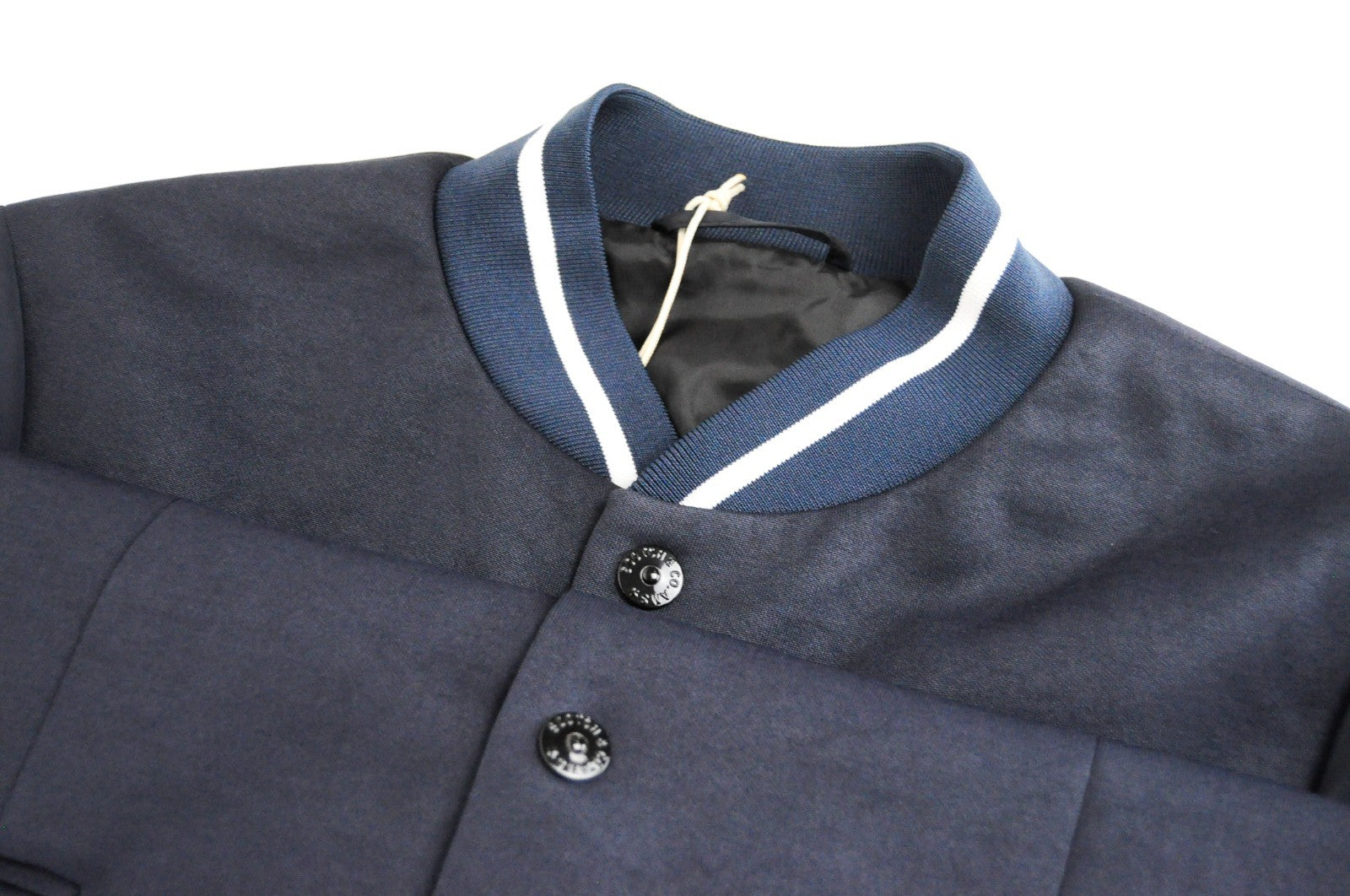 SCOTCH & SODA Ams Couture Men Jacket M Navy Cotton Blend Snaps Single-Breasted*