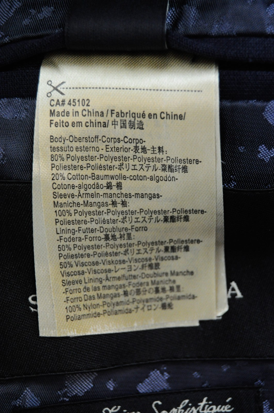 SCOTCH & SODA Ams Couture Men Jacket M Navy Cotton Blend Snaps Single-Breasted*