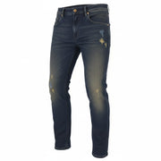 DIESEL Krooley-X-T 0870Z Men Jeans W28 Blue Faded Embroidered Slim Fit Jogg