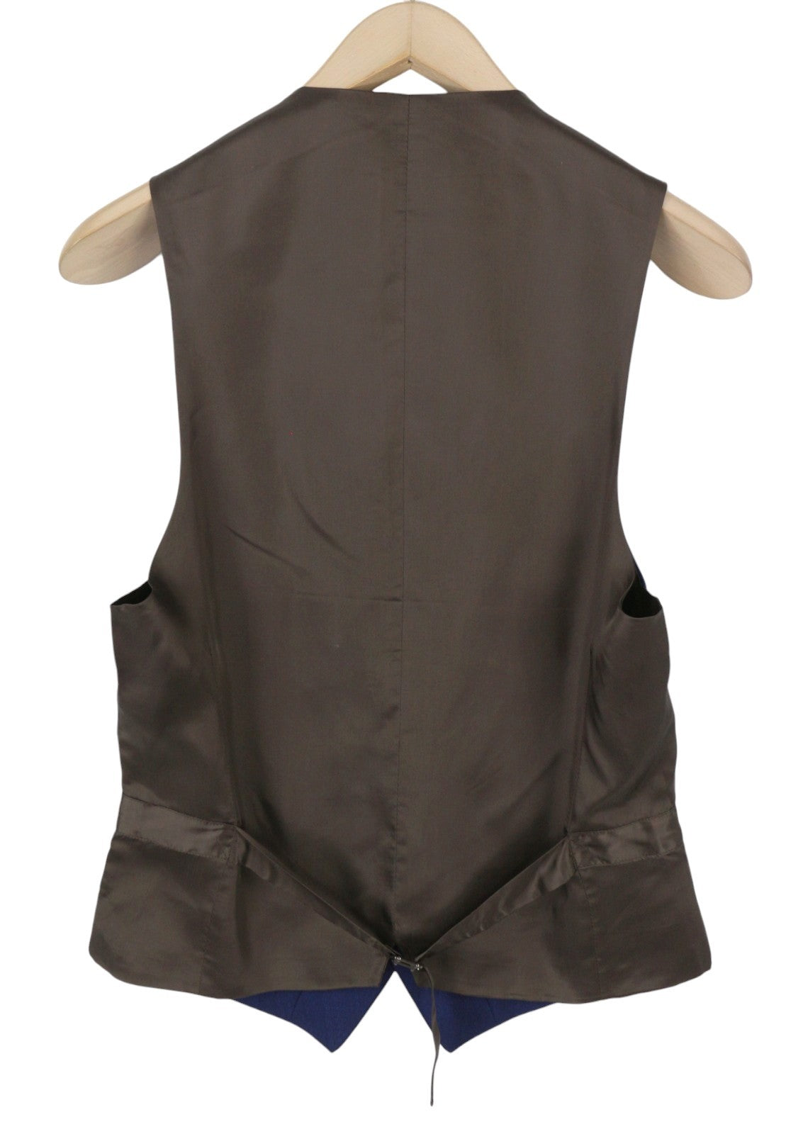 SUITSUPPLY Ferrara Men Waistcoat UK34R Blue Button-Up Single Breasted Formal