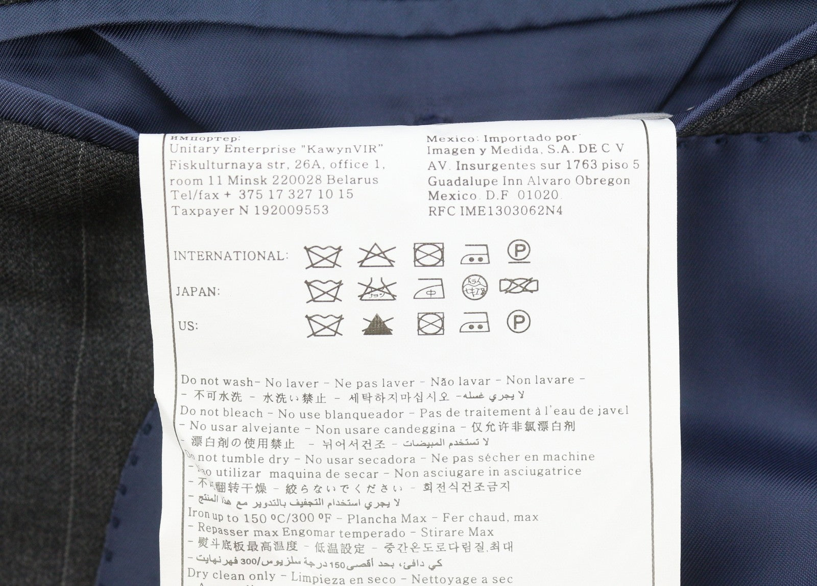 SUITSUPPLY Napoli Men Blazer UK38R Grey Wool Pinstriped Single Breasted