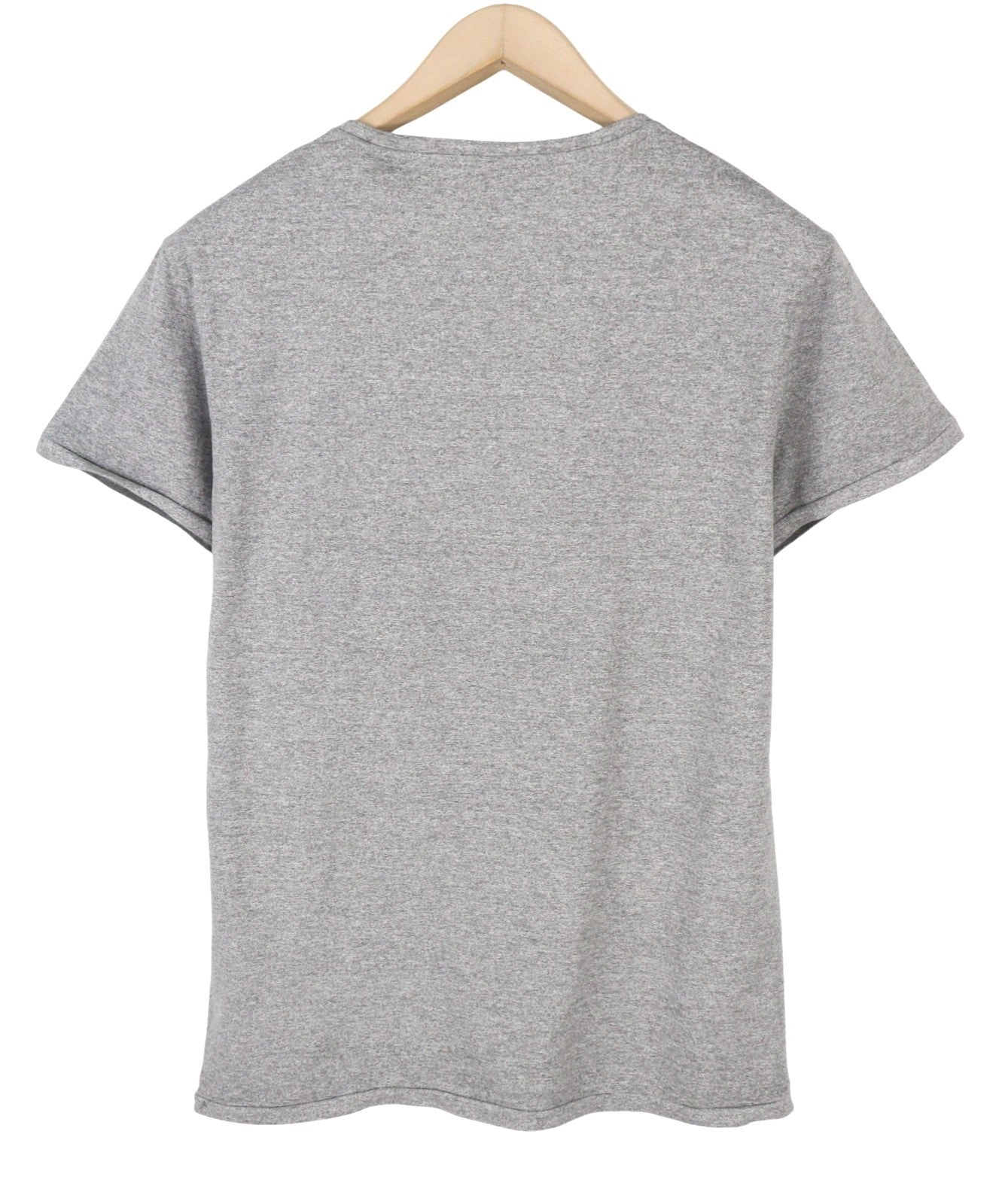 SCOTCH & SODA Men T-Shirt S Grey Garment Dye Melange Crew Neck Short Sleeve