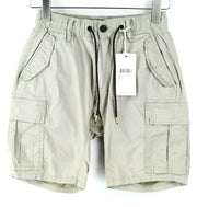 SCOTCH & SODA Ams Couture Men Shorts W28 Grey Cotton Stretch Multi Pocket Cargo