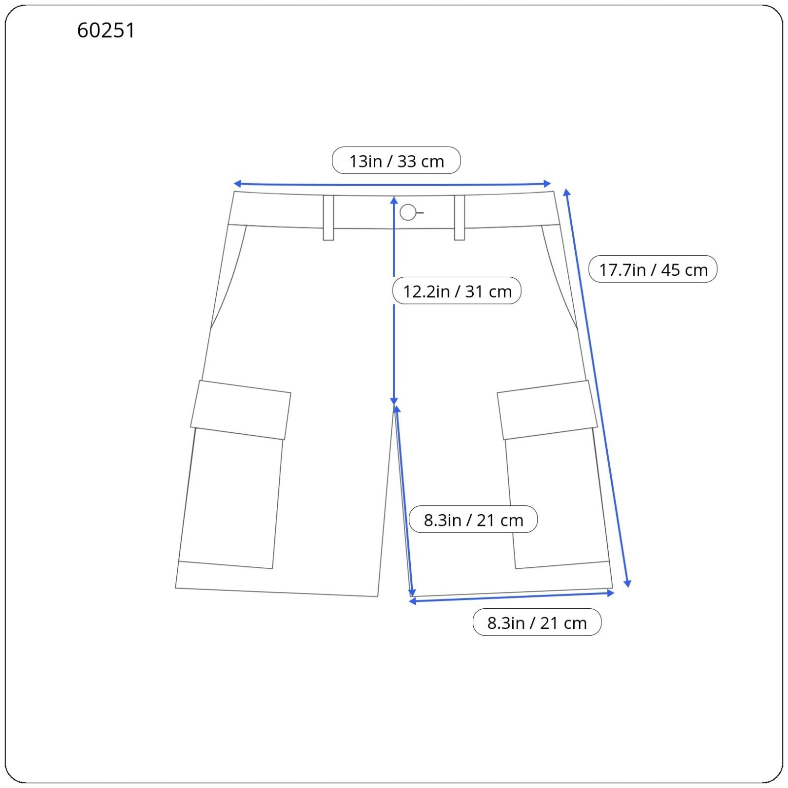 SCOTCH & SODA Ams Couture Men Shorts W28 Grey Cotton Stretch Multi Pocket Cargo