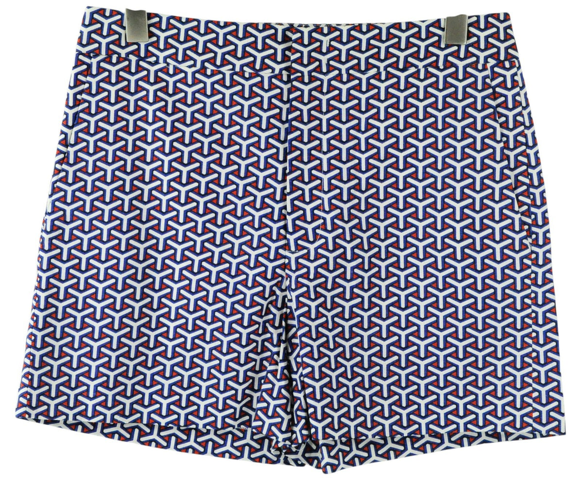 Blaue Twill-Shorts