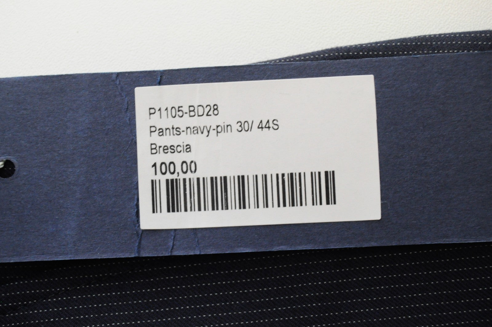 SUITSUPPLY Men Trousers UK44S Navy Pure Wool Slit Pocket Classic Pleated Lined