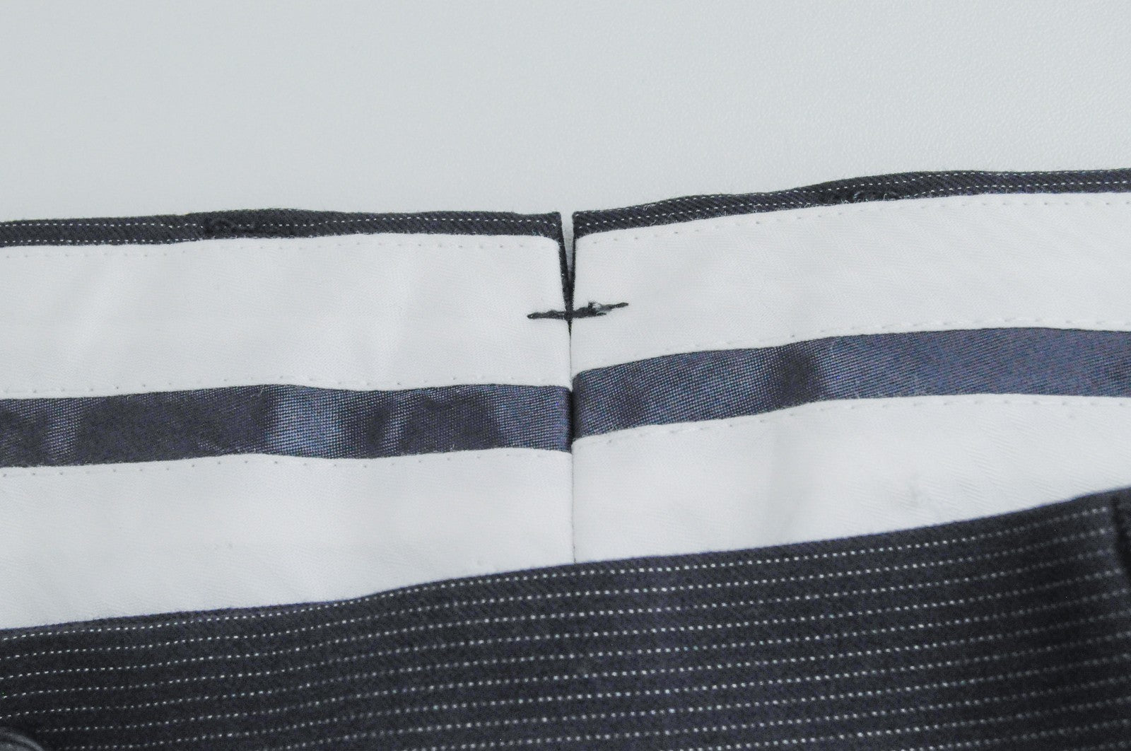 SUITSUPPLY Men Trousers UK44S Navy Pure Wool Slit Pocket Classic Pleated Lined