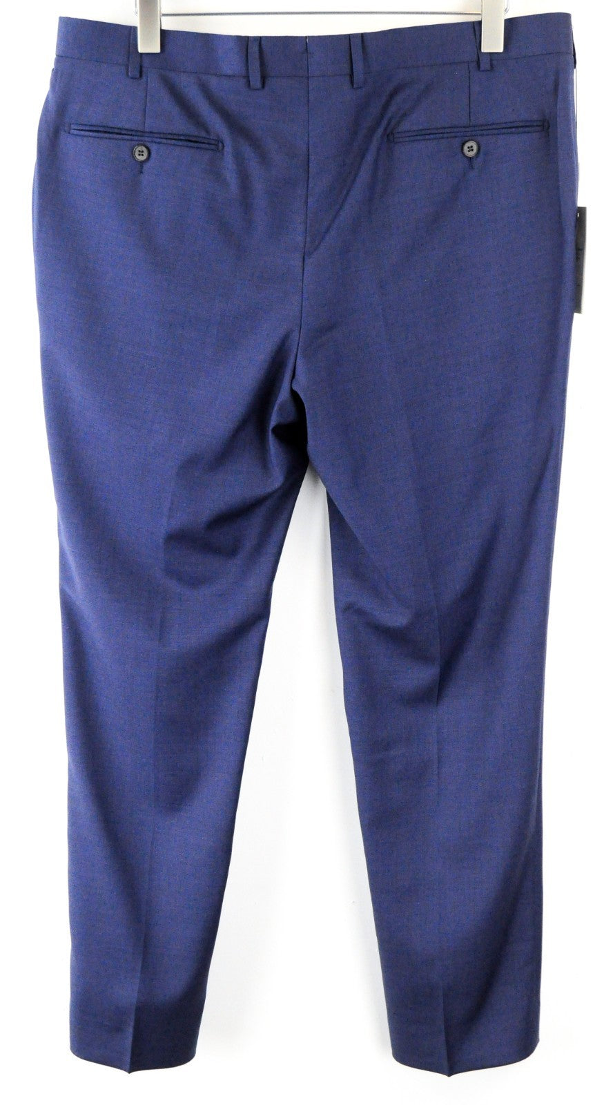 SUITSUPPLY Brescia Men Trousers UK38S Blue Wool Pleated Lined Classic Formal