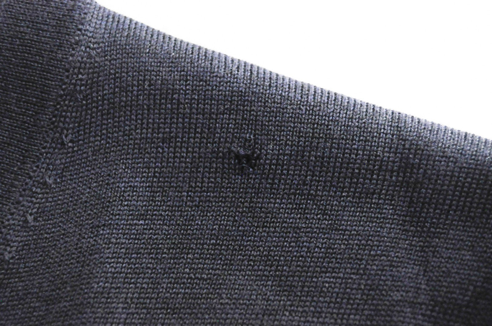 SUITSUPPLY Men Jumper S Navy Pure Merino Wool Knitted V-Neck Pull On Sweater