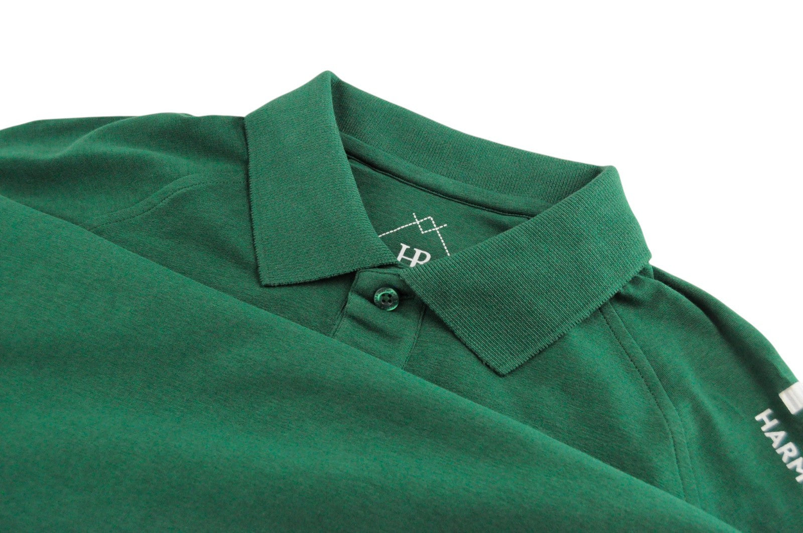 HARMONT & BLAINE Men T-Shirt L Green Cotton Stretch Short Sleeved Casual Polo