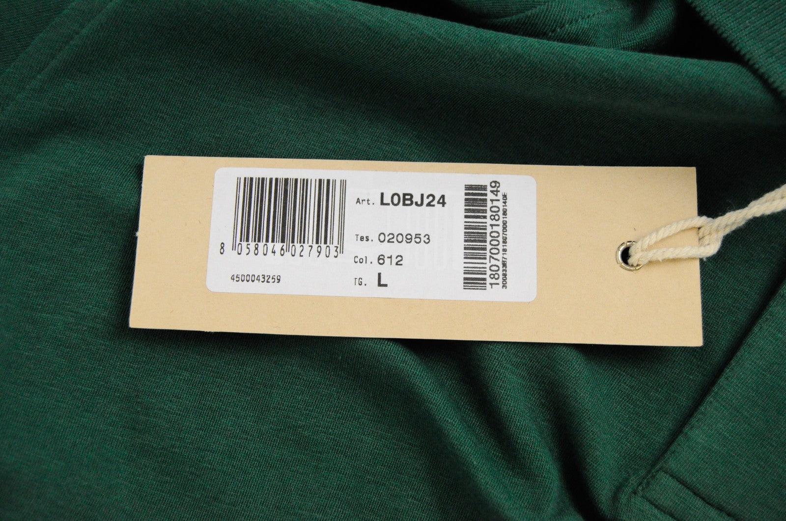 HARMONT & BLAINE Men T-Shirt L Green Cotton Stretch Short Sleeved Casual Polo