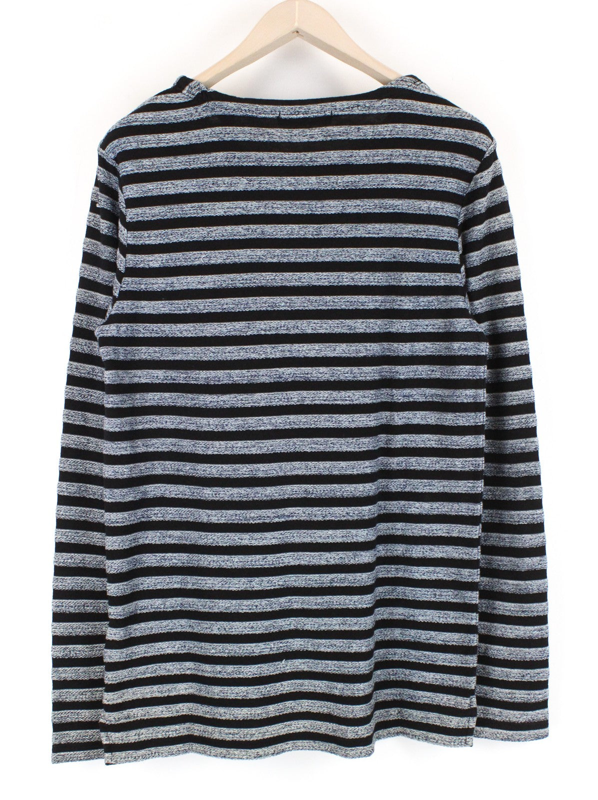 SCOTCH & SODA Ams Couture Men Sweatshirt S Grey Pure Cotton Striped Long Sleeved