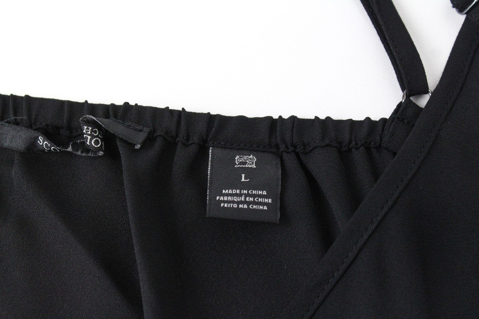 MAISON SCOTCH Women Dress L Black Long Sleeved 2in1 Layered Pocketed Pull On