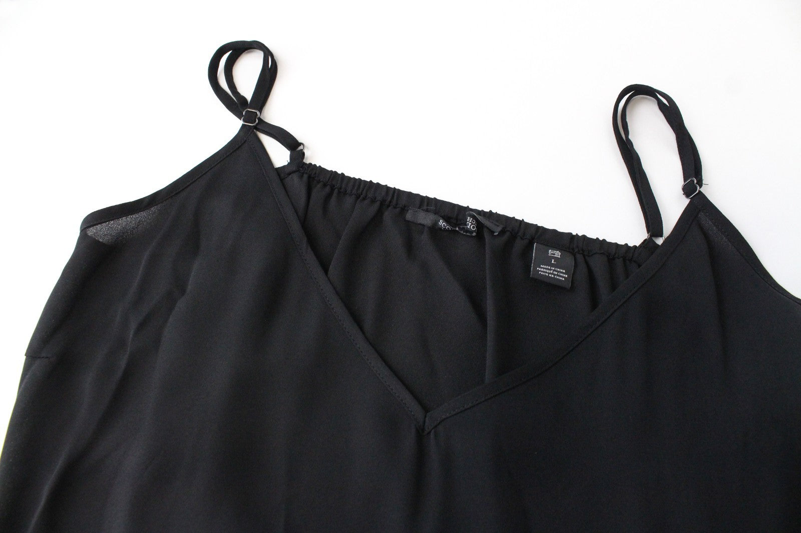 MAISON SCOTCH Women Dress L Black Long Sleeved 2in1 Layered Pocketed Pull On