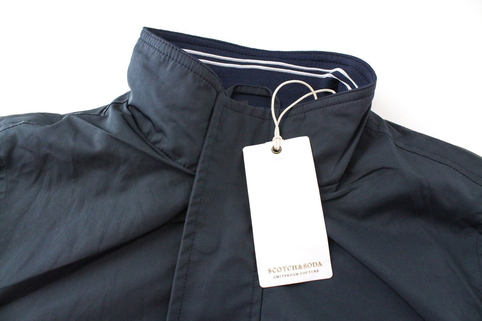 SCOTCH & SODA Ams Couture Men Jacket S Navy Lined Lightweight Long Sleeved