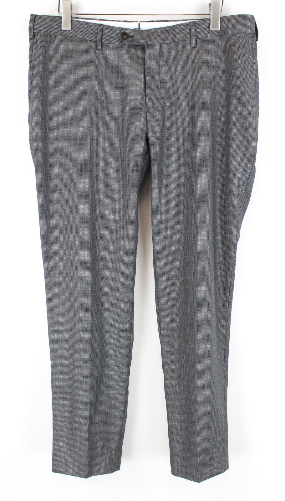 SUITSUPPLY Sienna Men Trousers UK46R Pure Wool Lined Pleated Formal Grey