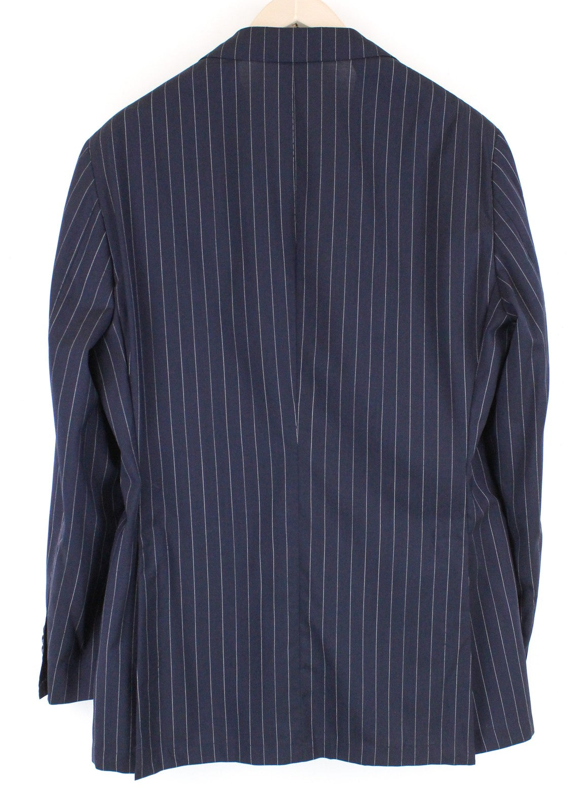 SUITSUPPLY Jort Men Blazer UK42R Navy Slim Striped Notch Lapel Unlined Formal