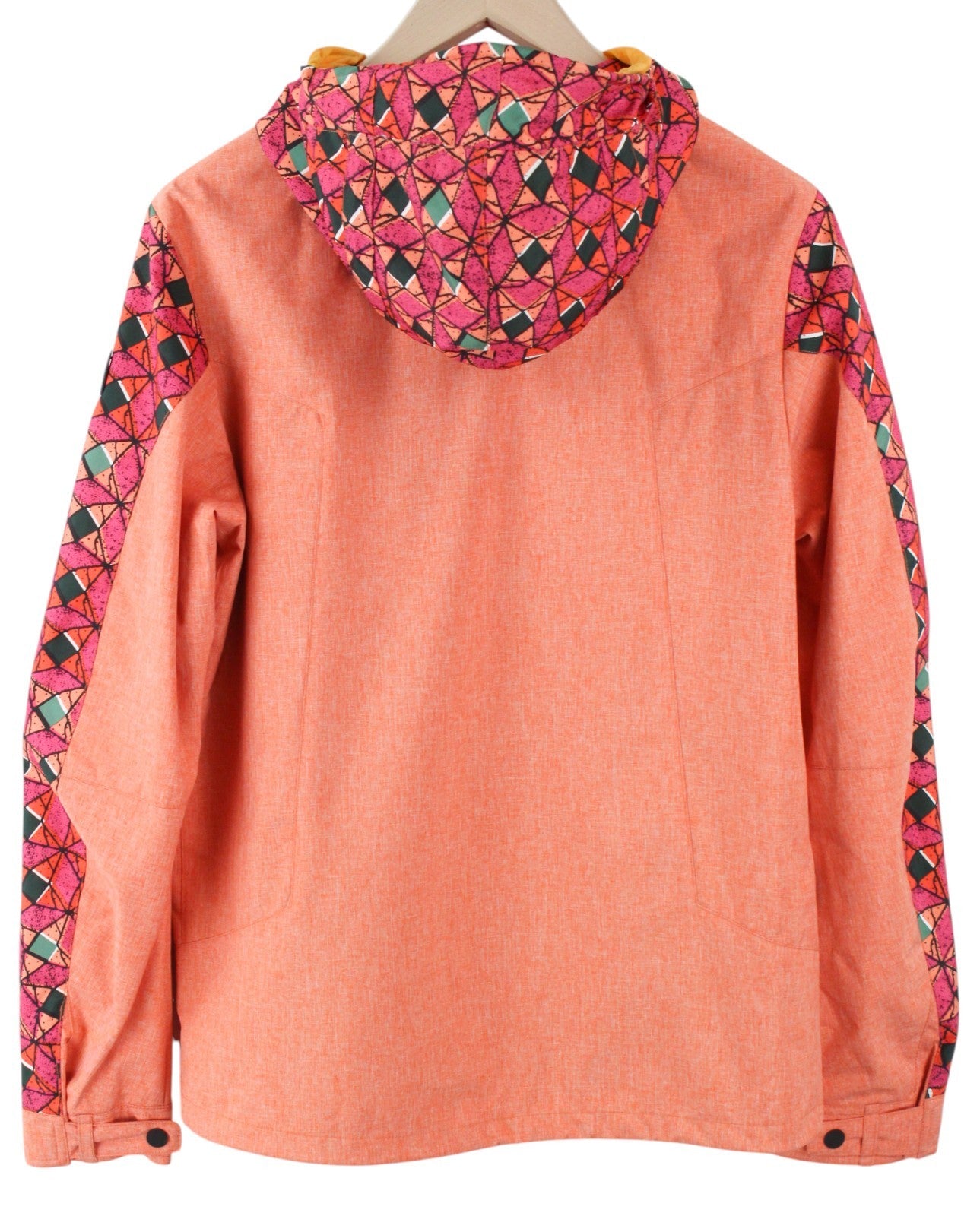 SCOTCH & SODA Ams Couture Men Jacket S Orange Geometric Pattern Hooded