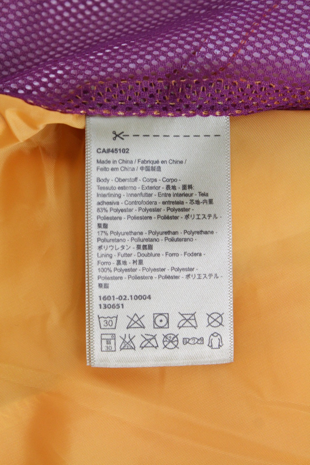 SCOTCH & SODA Ams Couture Men Jacket S Orange Geometric Pattern Hooded