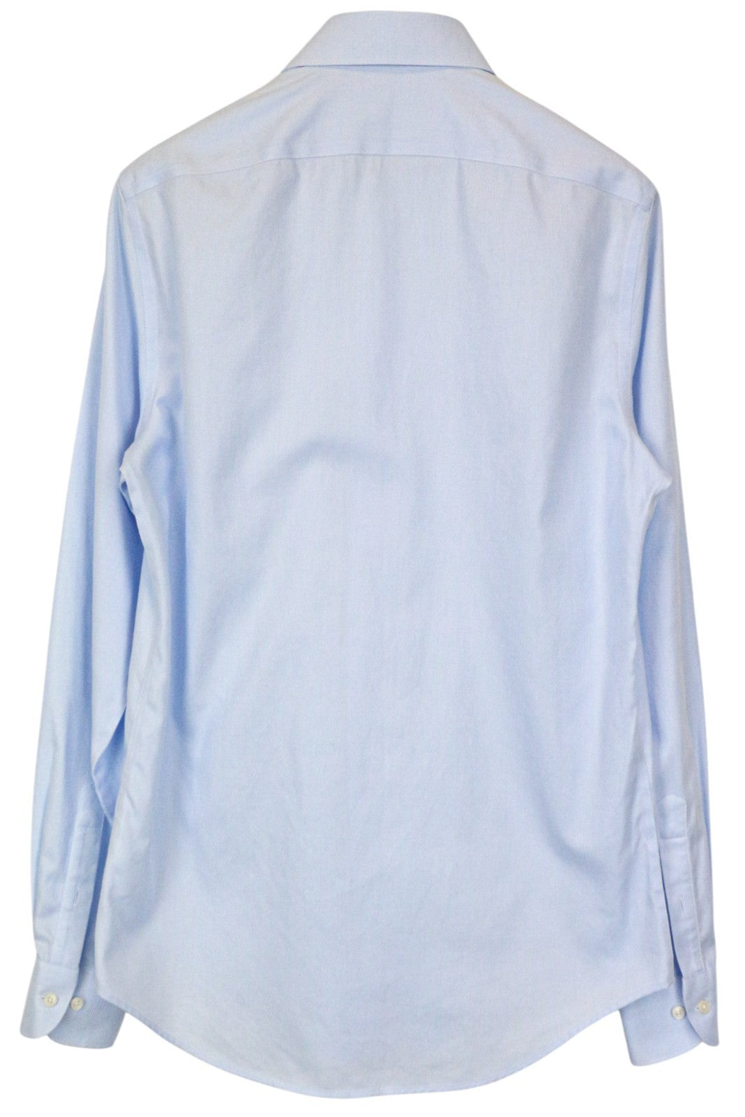 SUITSUPPLY Men's Formal Shirt 40L/15 3/4L Slim Blue Cotton Plain Long Sleeve