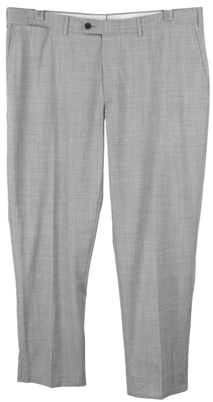 SUITSUPPLY Brescia Men Trousers UK40S Grey Pure Wool Pleated Formal Classic