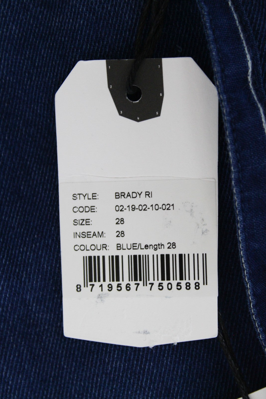 DENHAM Brady Women Jeans W28/L28 Wide Blue Cotton Blend Lightweight Side Pocket