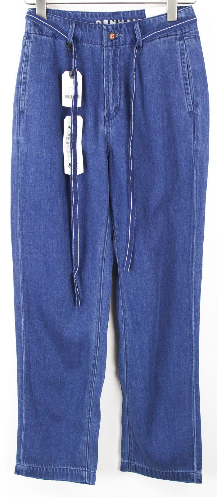 DENHAM Brady Women Jeans W28/L28 Wide Blue Cotton Blend Lightweight Denim