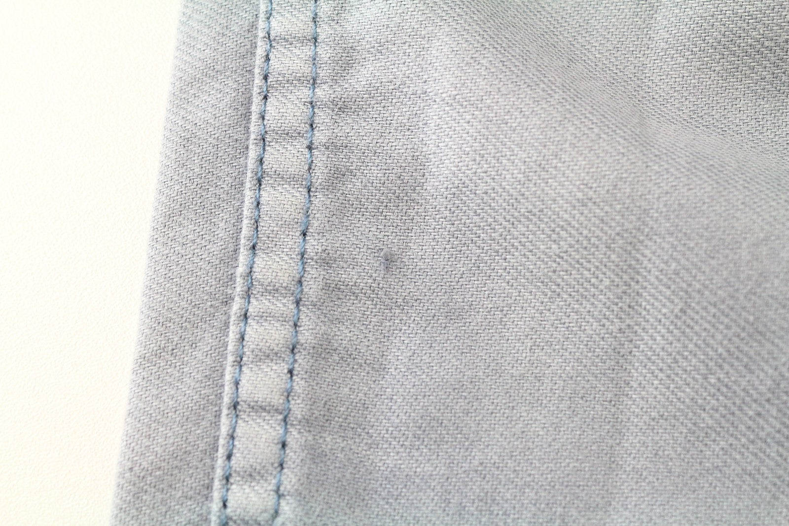 DENHAM Bonnie Women Jeans W23/L28 Flared Linen Cotton Painted Aged Washed Blue